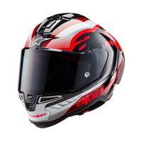 Alpinestars Supertech R10 Team ECE 22.06 Helmet  - Carbon/Red/White