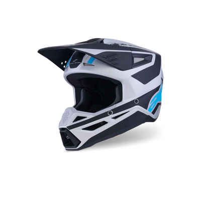 Alpinestars SM3 Heat Helmet - ECE 22.06 - Silver/Blue/Matte Black