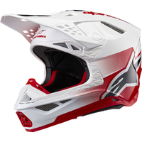 Alpinestars 2024 Supertech SM-10 Unite Helmet - Ece 22.06 - Red/White