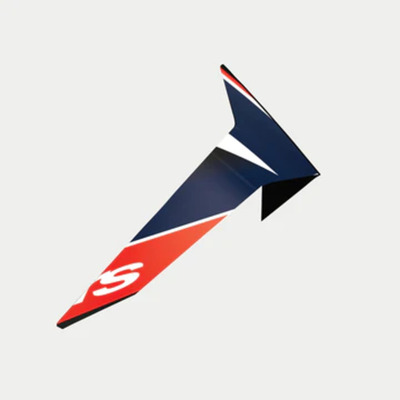 Alpinestars Sr10 Team Standard Spoiler - Black/Carbon/Fluro Red/Matte Blue - OS