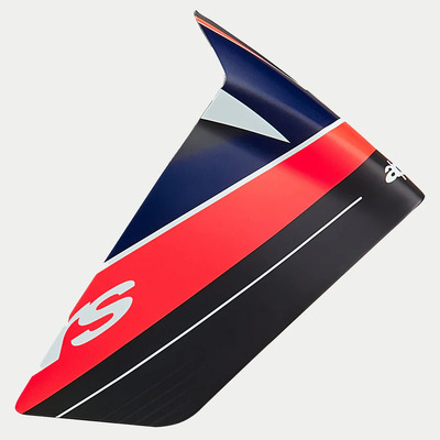 Alpinestars Sr10 Team Race Spoiler - Black/Carbon/Fluro Red/Matte Blue - OS