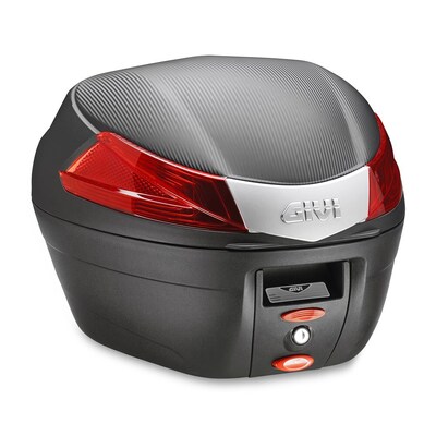 Givi Monolock Topcase 34L Black/Red - Includes Universal Plate