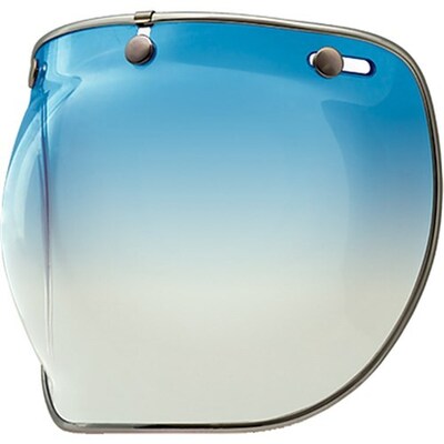 Bell Custom 500 3 Snap DLX Bubble Visor - Ice Blue