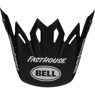 Bell Moto-9 MIPS Fasthouse Signia Replacement Matte Peak - Black/White