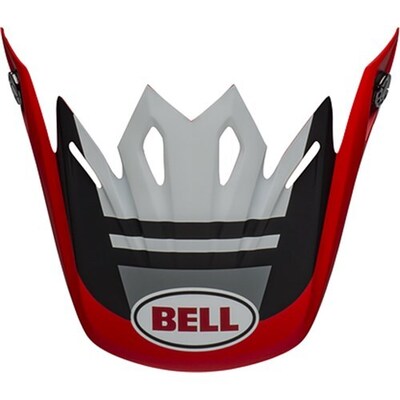 Bell Moto-9 MIPS Prophecy Replacement Peak - White/Red/Black