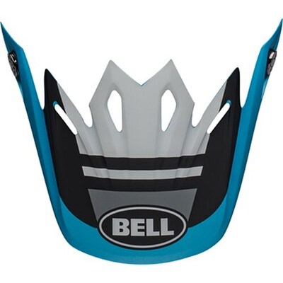 Bell Moto-9 MIPS Prophecy Replacement Matte Peak - White/Black/Blue