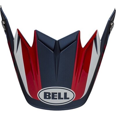 Bell Moto-9 Flex Division Replacement Peak - White/Blue/Red