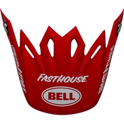 Bell Moto-9 MIPS Fasthouse Signia SE Replacement Matte Peak - Red/White