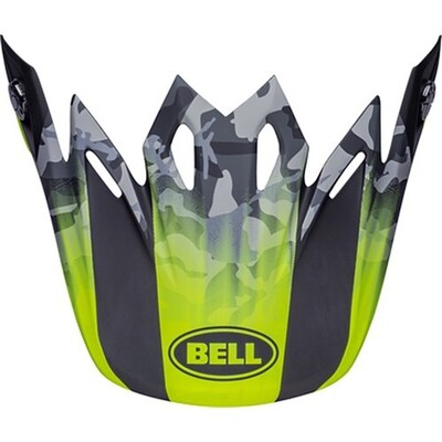 Bell Moto-9 MIPS Venom Replacement Peak - Black/Camo/Yellow