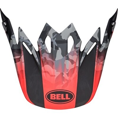 Bell Moto-9 MIPS Venom Replacement Peak - Black/Camo/Red