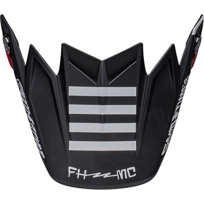 Bell Moto-9S Flex Fasthouse Tribe Replacement Peak - Black/White