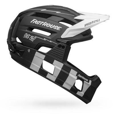 Bell Super Air R Spherical MIPS Fasthouse Helmet - Matte White/Black