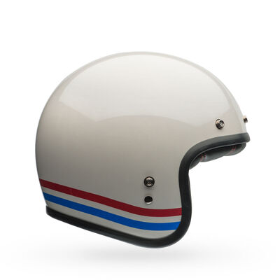 Bell Custom 500 Stripes Helmet - Pearl White