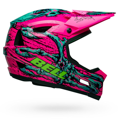 Bell Sanction 2 DLX MIPS Bonehead Helmet - Pink/Turquoise