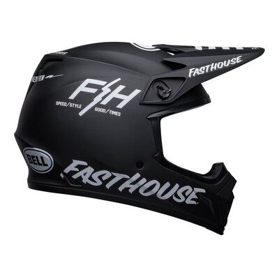 Bell MX-9 MIPS Fasthouse Prospect Helmet - Matte Black/White