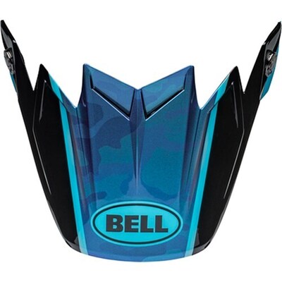 Bell Moto-9S Flex Sprite Replacement Peak - Black/Blue Camo