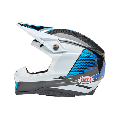 Bell Moto-10 Spherical Evade Helmet - White/Blue