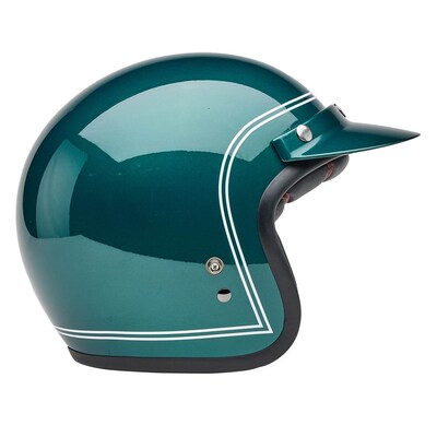 Bell Custom 500 Steve McQueen Riverside Helmet - Metallic Green