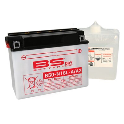 BS Battery Dry - B50-N18L-A/A2 Battery - Inc Acid - Un2796/Class 8 - II