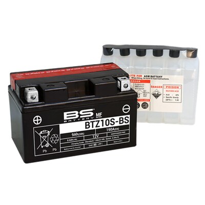 BS Battery Maintenance Free Battery - Btz10S-BS - Inc Acid - Un2796/Class 8 - II