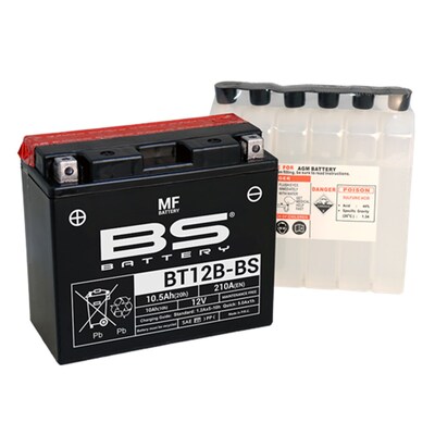 BS Battery Maintenance Free Battery - Bt12B-BS - Inc Acid - Un2796/Class 8 - II