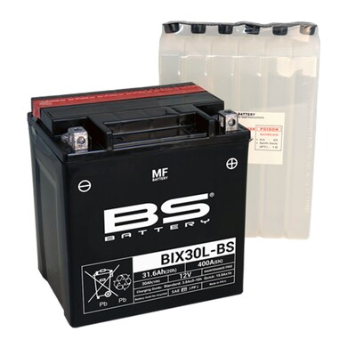 BS Battery Maintenance Free Battery - Bix30L-BS - Inc Acid - Un2796/Class 8 - II