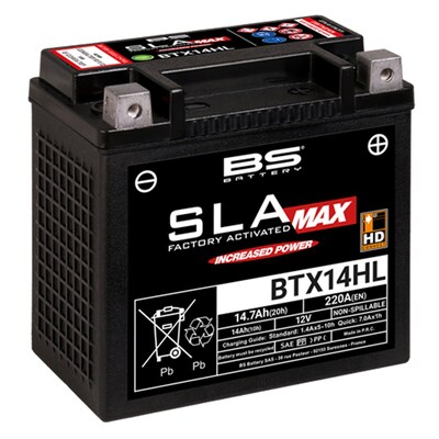 BS Battery Sla Max - Btx14Hl Battery - FA - Un2800/Class 8