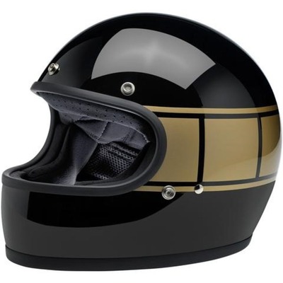 Biltwell Gringo Holeshot Gloss Helmet - Black