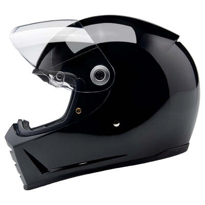 Biltwell Lane Splitter ECE R22.06 Helmet - Gloss Black