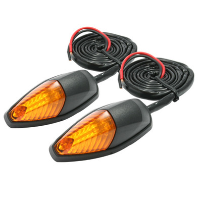 DRC LED Indicators - 586 Flat Mount - Pair - Orange