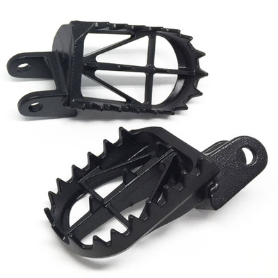 DRC Footpegs Wide - Xr250/Motard/Baja,Xr250R/400R'95-,Crm250'91-,Cr85 - 50Mm Crmo Black