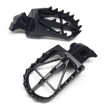 DRC Footpegs Wide High +5Mm - Yz/Wr250F/450F ,Yz250Fx'15- , Yz125/250 '99- - 50Mm Crmo Black