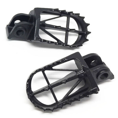 DRC Footpegs Wide High +5Mm - Ktm125-525'98-,950S-Enduro All,990Adventure All - 50Mm Crmo Black