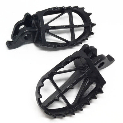 DRC Footpegs Ultrawide - Crf250/450'02-,Crf150R'07-,Cr125/250'02-, Crf250L - 57Mm Crmo Black