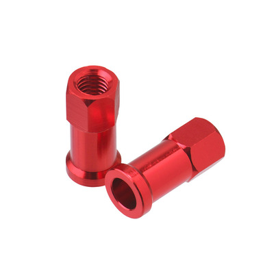 DRC Rim Lock Nuts - 2 Pcs - Red