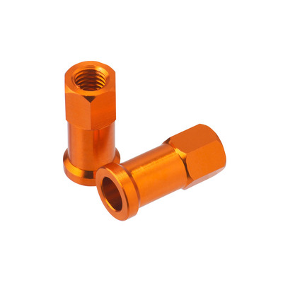 DRC Rim Lock Nuts - 2 Pcs - Orange