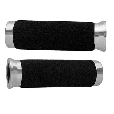 EMGO Foam DLX Grips With Chrome Ends - 7/8"