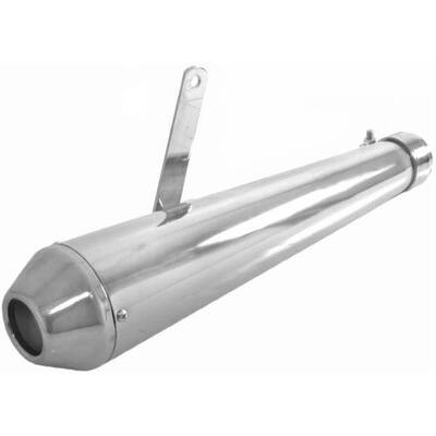 EMGO 17 Inch Reverse Cone Muffler - Chrome