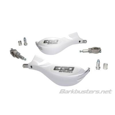 Barkbusters Ego Mini Handguards  - Straight 22mm - White