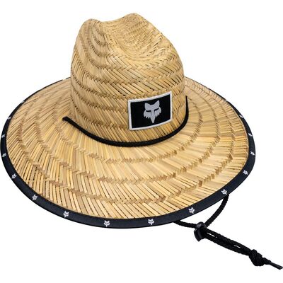 Fox Image Straw Hat - Khaki