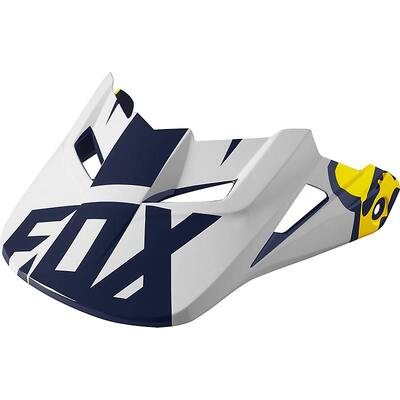 Fox V1 Race SE Visor - White/Yellow