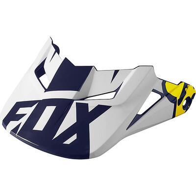 Fox Youth V1 Race SE Visor - White/Yellow - OS