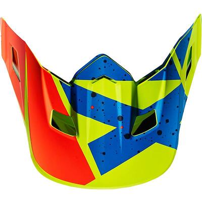 Fox V2 Nirv Visor - MX17 - Yellow/Blue - OS