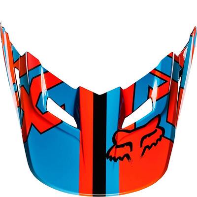 Fox MX17 V1 Falcon Visor - Black/Orange