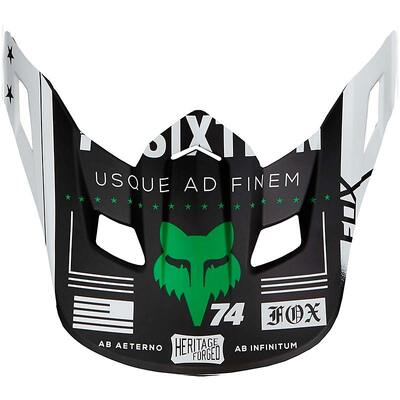 Fox V2 Union SE Visor - White/Black/Green - OS