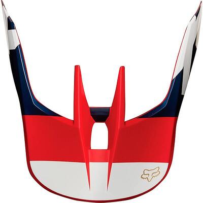 Fox V3 Preest Visor - MX18 - Navy/Red - OS