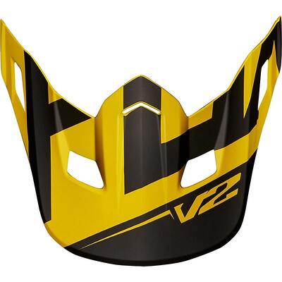 Fox V2 Preme Visor - MX18 - Dark Yellow - OS