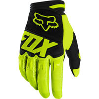 Fox Dirtpaw Race Flo Yellow Gloves