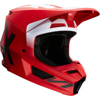 Fox V1 Werd Flame Red Helmet