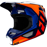 Fox Youth V1 Prix Lovl Helmet - Orange/Blue